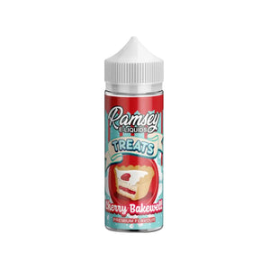 Ramsey Treats Cherry Bakewell Flavour 100ml Shortfill E-liquid great for Sub-ohm Vape Kits