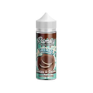Ramsey Treats Cookie & Creme Flavour 100ml Shortfill E-liquid great for Sub-ohm Vape Kits
