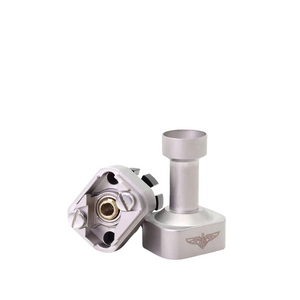 SXK GG Submarine Style RBA atomiser in silver, featuring intricate design and logo.