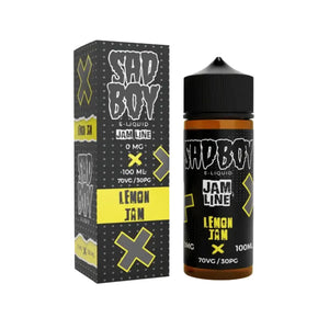 Sadboy lemon jam flavour 100ml Shortfill E-liquid Great for Sub-ohm Vape Kits