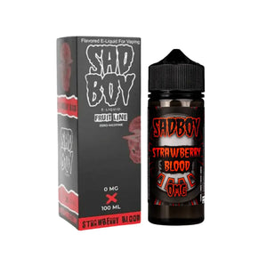 Sadboy strawberry blood flavour 100ml Shortfill E-liquid Great for Sub-ohm Vape Kits