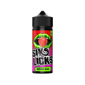 Six Licks Berried Alive Flavour 100ml Shortfill E-liquid great for Sub-ohm Vape Kits & Sub-ohm Vape Tanks