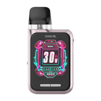 Smok Novo GT Box Pod Kit in pink and multicolour, featuring a digital display.