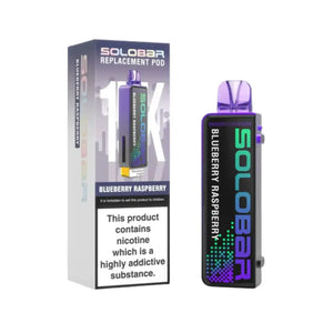 Solobar 15K blueberry raspberry flavour Refill Pod for the Solo 30K & Solo Boost Vape Kits
