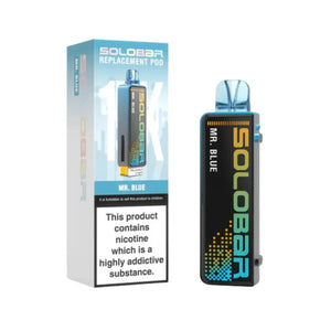 Solobar 15K mr blue flavour Refill Pod for the Solo 30K & Solo Boost Vape Kits
