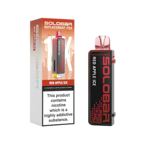 Solobar 15K red apple ice flavour Refill Pod for the Solo 30K & Solo Boost Vape Kits