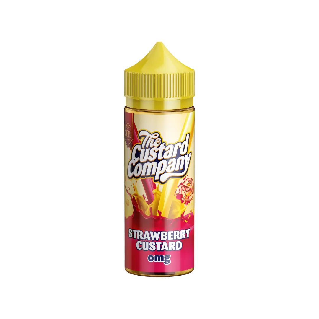 The Custard Company 100ml Shortfill | Strawberry Custard Vape Juice