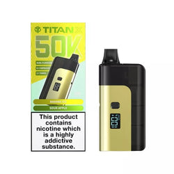 Titan 50K Prefilled Vape Kit up to 50,000 puffs with 6 Replacement Capsules and 2x tanks