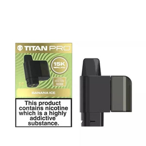 Titan Pro 15K Banana Ice Refill Pods for the Titan 15K Pro Prefilled Vape Kit 