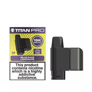 Titan Pro 15K Blue Razz Lemonade Refill Pods for the Titan 15K Pro Prefilled Vape Kit 