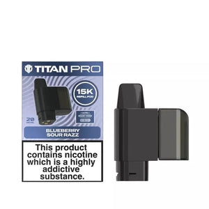 Titan Pro 15K Blueberry Sour Razz Refill Pods for the Titan 15K Pro Prefilled Vape Kit 