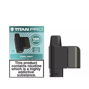 Titan Pro 15K Cool Mint Refill Pods for the Titan 15K Pro Prefilled Vape Kit 