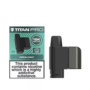Titan Pro 15K Fresh Mint Refill Pods for the Titan 15K Pro Prefilled Vape Kit 