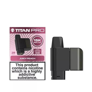 Titan Pro 15K Juicy Peach Refill Pods for the Titan 15K Pro Prefilled Vape Kit 