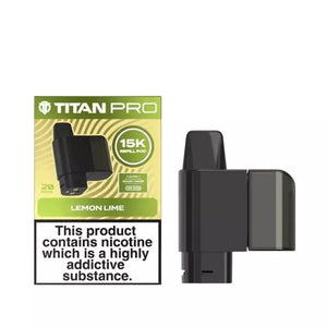 Titan Pro 15K Lemon & Lime Refill Pods for the Titan 15K Pro Prefilled Vape Kit 