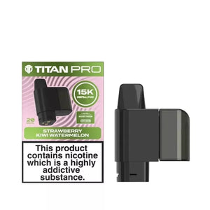 Titan Pro 15K Strawberry Kiwi Watermelon Refill Pods for the Titan 15K Pro Prefilled Vape Kit 