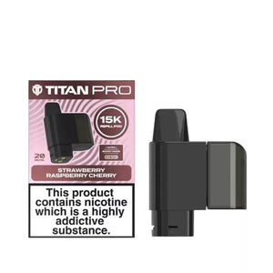 Titan Pro 15K Strawberry Raspberry Cherry Refill Pods for the Titan 15K Pro Prefilled Vape Kit 