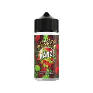 Twelve Monkeys Kanzi Flavour 100ml E-liquid Shortfill great for sub-ohm vape tanks