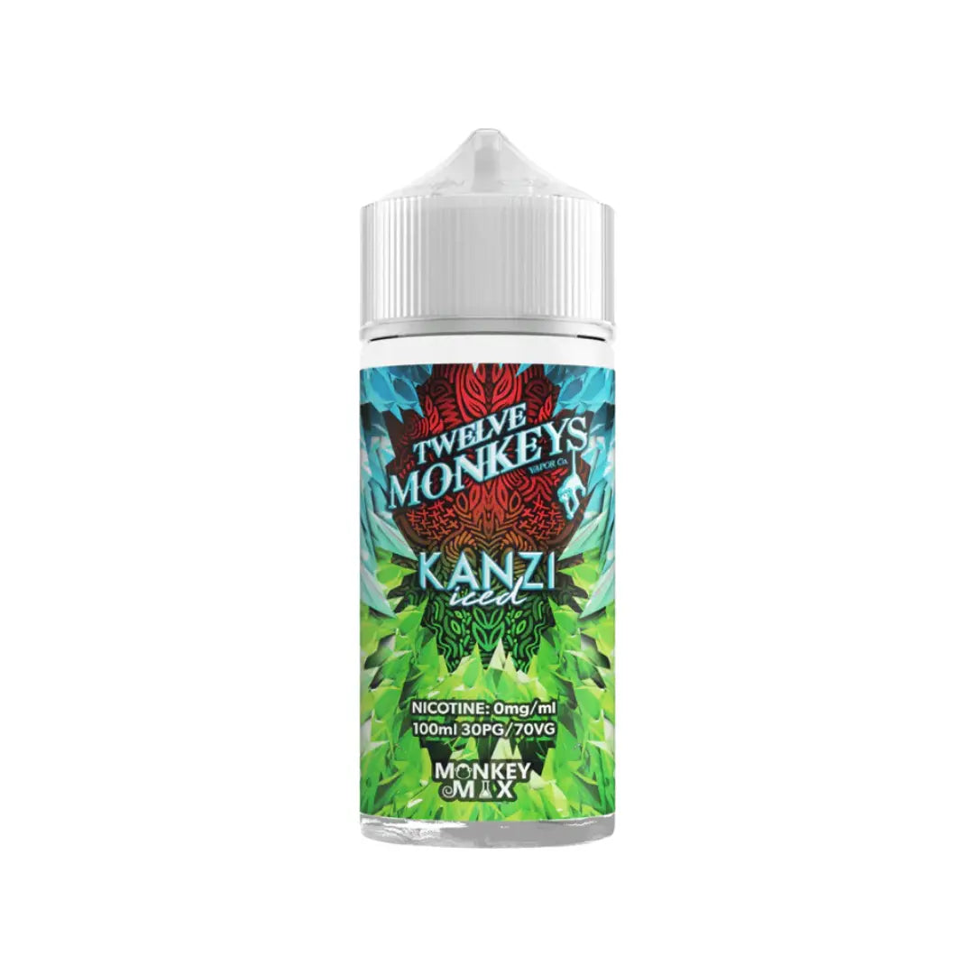 Twelve Monkeys Kanzi Iced 100ml Shortfill E-liquid - UK