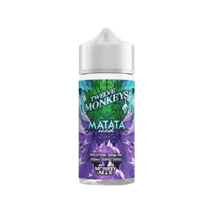 Twelve Monkeys matata iced Flavour 100ml E-liquid Shortfill great for sub-ohm vape tanks
