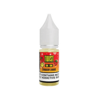 Twist E-liquid 10ml nic salt, strawberry lemonade flavour, with vibrant label design.