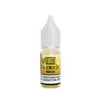 Twist E-liquid 10ml bottle, Tobacco Gold flavour, with a white cap and yellow label.