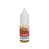 Twist E-liquid 10ml nic salt bottle, Watermelon Madness flavour, with watermelon graphics.