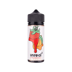 Unreal 2 strawberry & peach Flavour 100ml E-liquid Vape Juice great for sub-ohm vape kits