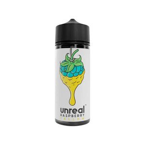 Unreal Raspberry Yellow Raspberry Flavour 100ml Vape Juice great for sub-ohm vape kits