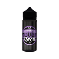 Dough Bros Boston Cream vape juice bottle with purple and black label.