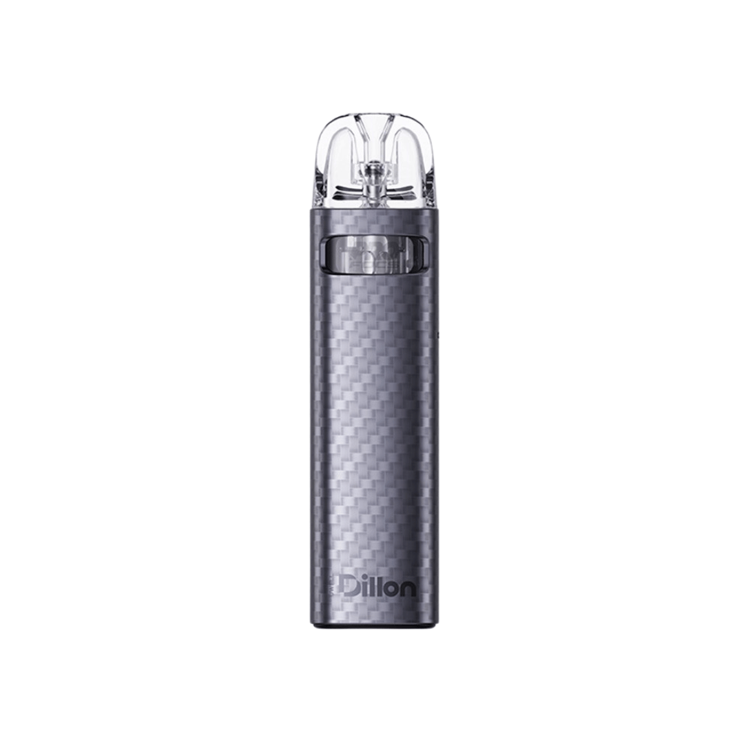 Silver Uwell Dillon EM pod vape kit with a quartz fibre finish.