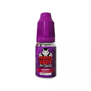 Vampire Vape Cherry Tobacco Flavour Nic Salt Vape Juice Available in 10mg or 20mg great for Pod Vape Kits or MTL Vape Tanks