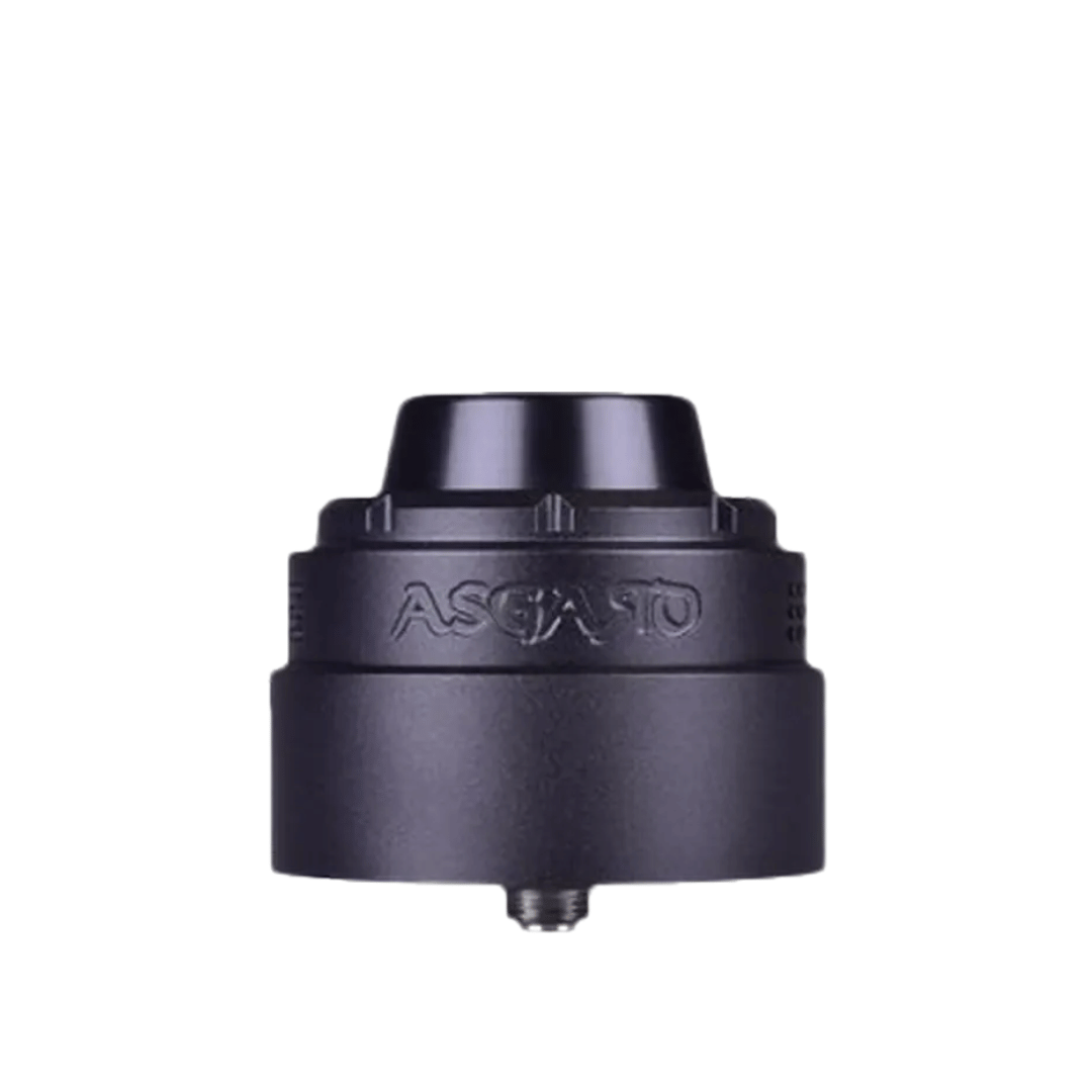 Black Vaperz Cloud Asgard XL RDA with engraved logo, centred on a white background.