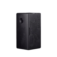 Black Vaperz Cloud Hammer of God Shinobi vape mod with intricate design.