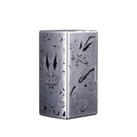 Silver Vaperz Cloud Hammer of God Shinobi mod with intricate dragon engravings.