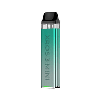 Vaporesso Xros 3 Mini Pod Kit in Phantom Green, sleek and compact design.