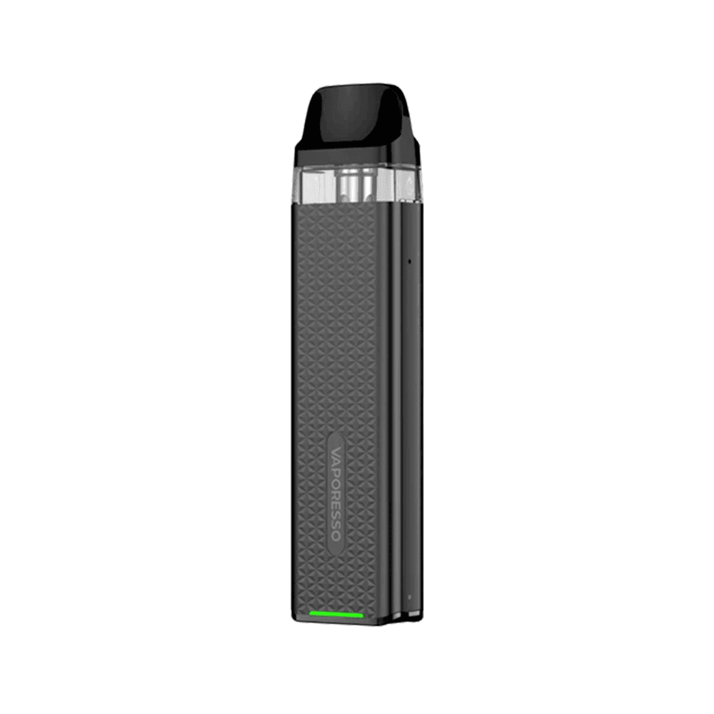 Vaporesso Xros 3 Mini Pod Kit in space grey with textured design.