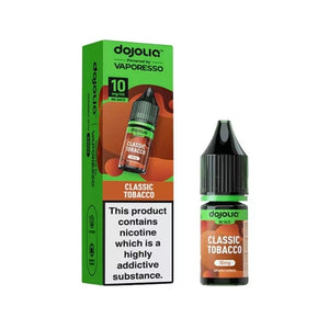 Vaporesso Dojoliq 10ml Nic Salt classic tobacco flavour available in 10mg and 20mg strength great for refillable pod vape kits