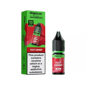 Vaporesso Dojoliq 10ml Nic Salt fizzy cherry flavour available in 10mg and 20mg strength great for refillable pod vape kits