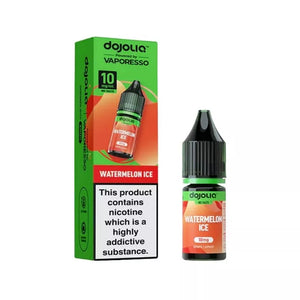 Vaporesso Dojoliq 10ml Nic Salt watermelon ice flavour available in 10mg and 20mg strength great for refillable pod vape kits