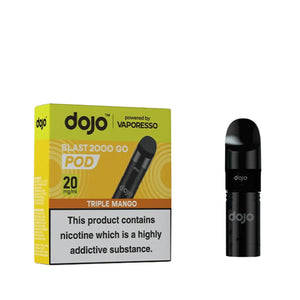 Dojo Blast 2000 Go Prefilled Pods By Vaporesso for the Dojo Blast 2000 Go Pod Vape Kit Triple Mango Flavour 