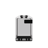 Veepon Tita X2 BORO Tank in black, transparent design with sleek accents.