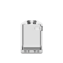 Veepon Tita X2 Boro Tanks, clear and black, side by side against a white background.