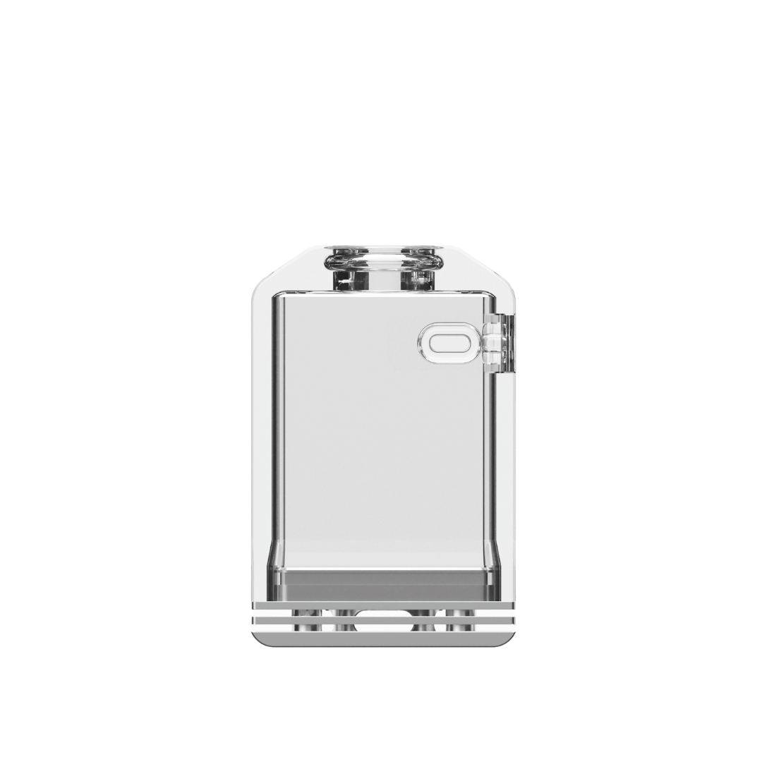 Veepon Tita X2 BORO Tank in silver, transparent design with visible components.