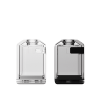 Veepon Tita X2 Boro Tanks, clear and black, side by side against a white background.