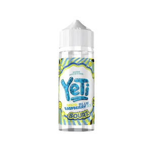 Yeti Sourz Sour Blue Raspberry Ice Flavour 100ml Shortfill Vape Juice Great for Sub-ohm Vape Kits
