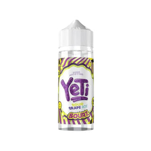Yeti Sourz Sour Grape Ice Flavour 100ml Shortfill Vape Juice Great for Sub-ohm Vape Kits