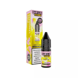 Zeus Juice Bar Liq Pink Lemonade 10ml Nic Salt e-liquid available in 5mg, 10mg, 20mg great for refillable pod vapes 