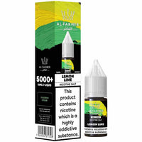 Al Fakher 10ml Nic Salt Lemon Lime e-liquid bottle and box packaging