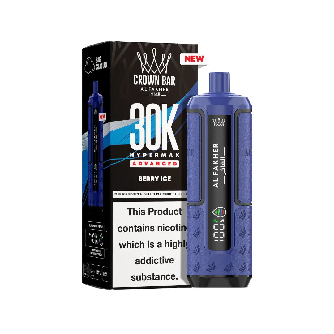 Al Fakher 30K Vape | 45 Crown Bar Flavours | Prefilled Kit Al Fakher 30K Vape | 45 Crown Bar Flavours | Prefilled Kit